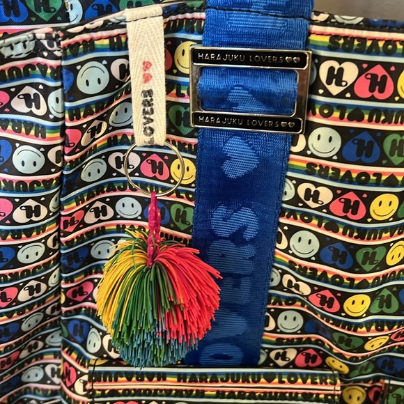 HARAJUKU LOVERS by GWEN STEFANI • Rainbow Emoji Tote Bag • Great condition! - Picture 4 of 13